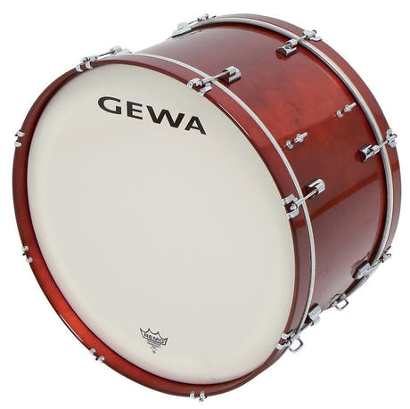 Grosse caisse de marche GEWA 26" x 14", peau Remo