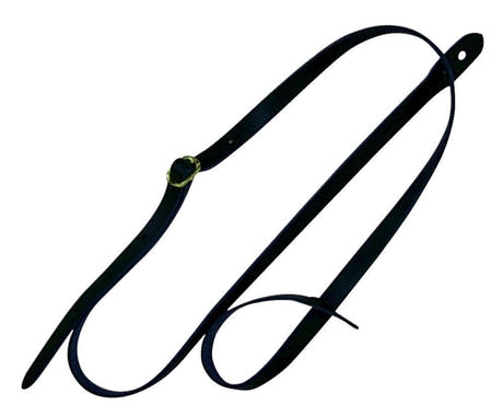 Courroie en cuir Fire & Stone pour mandoline bluegrass, noire