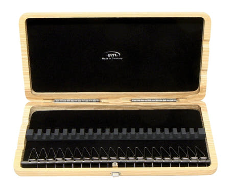 GEWA Anches case pour hautbois, 20 tubes - finition laquée Black