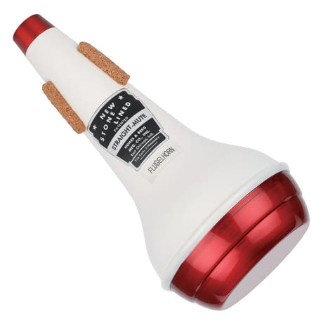 Humes & Berg Straight 285 sourdine straight pour bugle, rouge et blanc