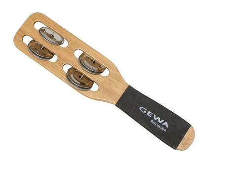 Baguette à clochettes GEWA avec cadre en Siam Oak, noire