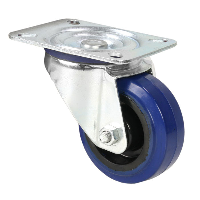 Adam Hall Hardware 372081 - Roulette pivotante 80 mm avec roue bleue