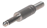Connecteur jack mono GEWA 6,3 mm avec protection anti-pliure