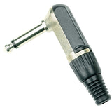 Jack mono coudé GEWA 6,3 mm avec serre-câble