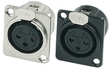 GEWA douille XLR femelle pour installation fixe, noire