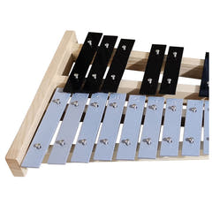 V-TONE DC27 Glockenspiel chromatique pour enfants – 27 notes avec étui et mailloches
