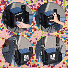 Firefog BLAST200 canon à confettis électrique à deux tubes et télécommande