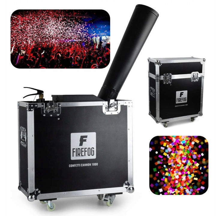 Firefog CANNON 1000+ canon à confettis CO2 dans un case