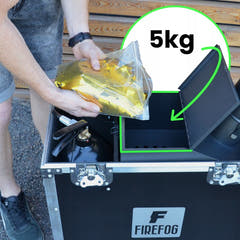 Firefog CANNON 1000+ canon à confettis CO2 dans un case