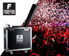 Firefog CANNON 1000+ canon à confettis CO2 dans un case