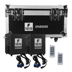 Firefog SPARK600 machine à étincelles, ensemble de 2 machines et case