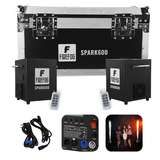 Firefog SPARK600 machine à étincelles, ensemble de 2 machines et case
