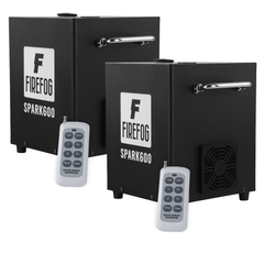 Firefog SPARK600 machine à étincelles, ensemble de 2 machines et case
