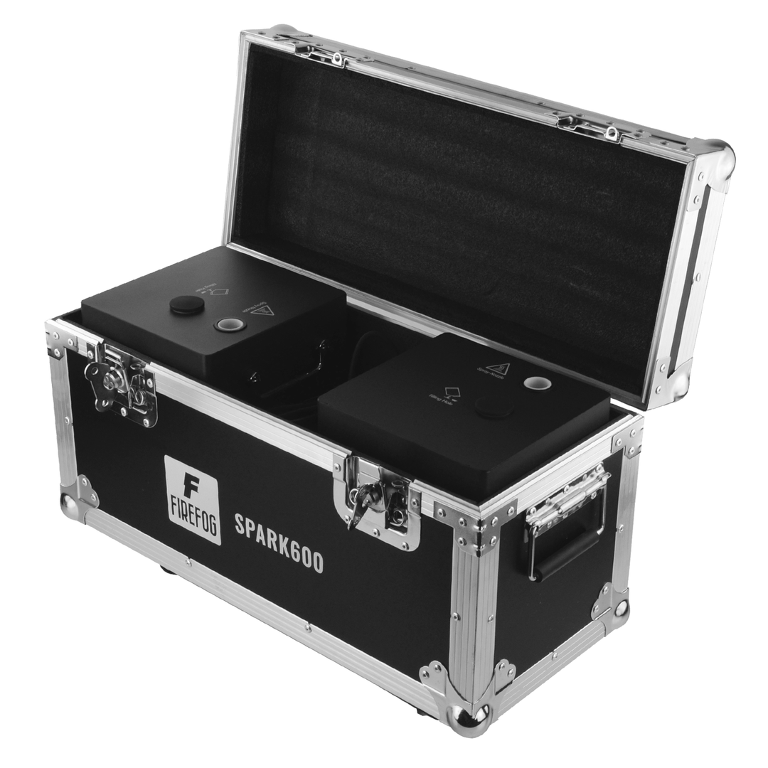 Firefog SPARK600 machine à étincelles, ensemble de 2 machines et case