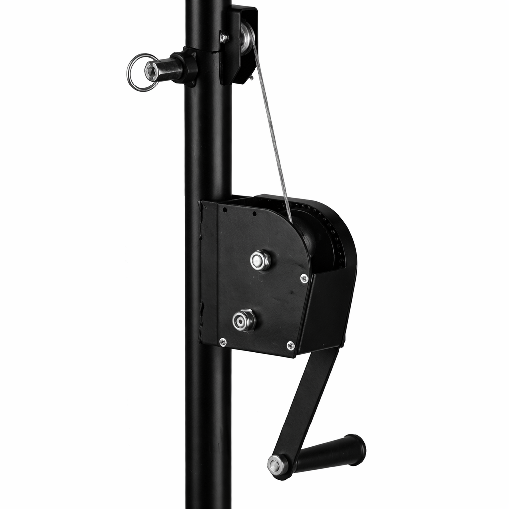 Hardman LS2 wind-up, pied d’éclairage, de 1,6 à 2,8 m, 50 kg