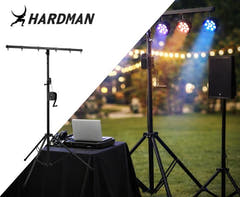 Hardman LS2 wind-up, pied d’éclairage, de 1,6 à 2,8 m, 50 kg
