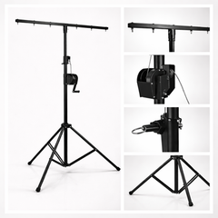 Hardman LS2 wind-up, pied d’éclairage, de 1,6 à 2,8 m, 50 kg