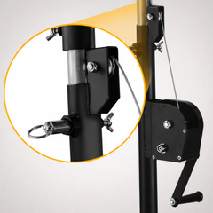 Hardman LS2 wind-up, pied d’éclairage, de 1,6 à 2,8 m, 50 kg