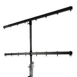 Hardman LS4 wind-up, pied d’éclairage avec double barre transversale, de 1,7 à 4,3 m