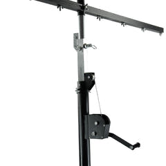 Hardman LS4 wind-up, pied d’éclairage avec double barre transversale, de 1,7 à 4,3 m