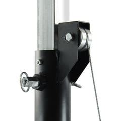 Hardman LS4 wind-up, pied d’éclairage avec double barre transversale, de 1,7 à 4,3 m