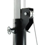 Hardman LS4 wind-up, pied d’éclairage avec double barre transversale, de 1,7 à 4,3 m