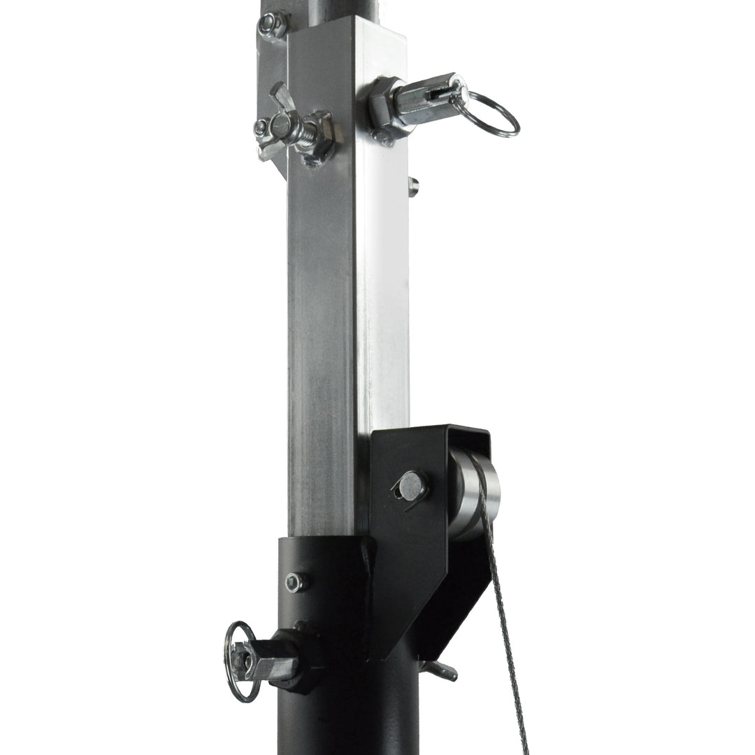 Hardman LS4 wind-up, pied d’éclairage avec double barre transversale, de 1,7 à 4,3 m