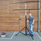 Hardman LS4 wind-up, pied d’éclairage avec double barre transversale, de 1,7 à 4,3 m
