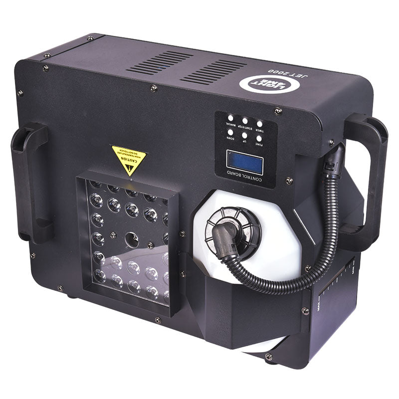 LIGHT4ME JET 2000 vertikal røgmaskine LED + IR fjernbetjening