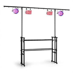 Stand DJ professionnel avec barre lumineuse