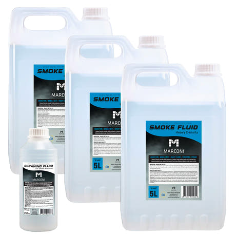 3 x 5L Liquide à fumée (Heavy Density) + 250ml Liquide de nettoyage