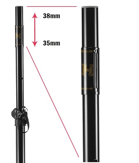 Hercules - Højttalerstativer med taske Bundle (45kg, 2,24m)