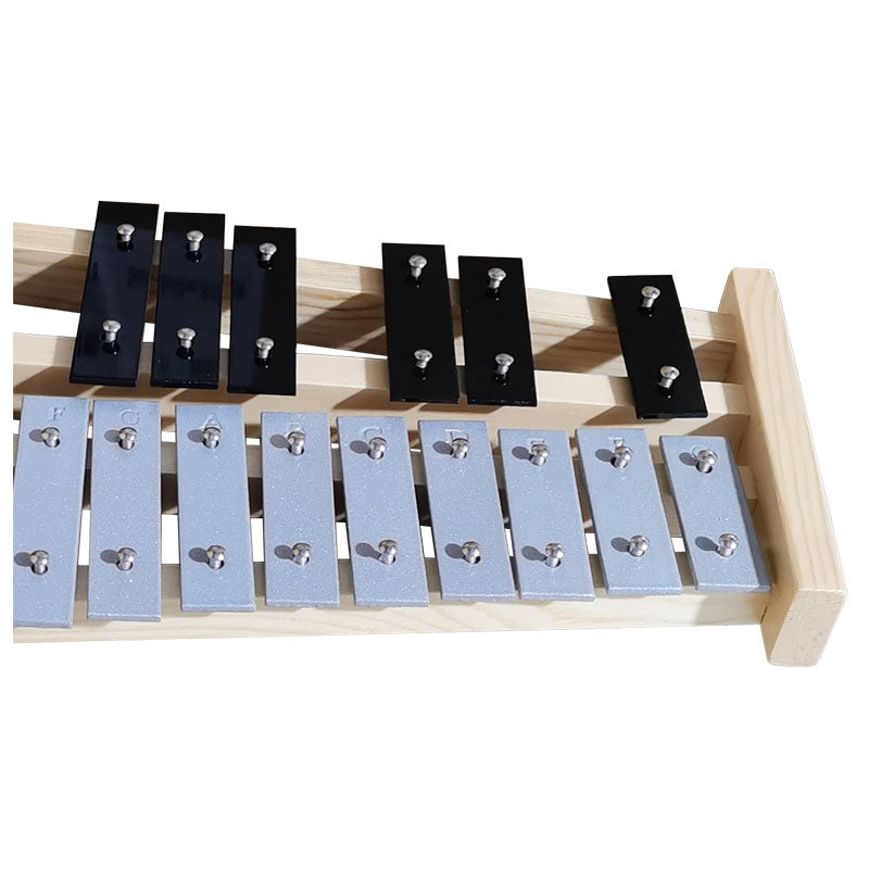 V-TONE DC27 Glockenspiel chromatique pour enfants – 27 notes avec étui et mailloches