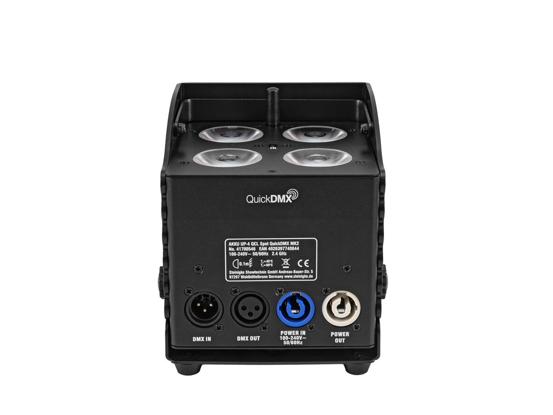 EUROLITE AKKU UP-4 QCL Projecteur QuickDMX MK2