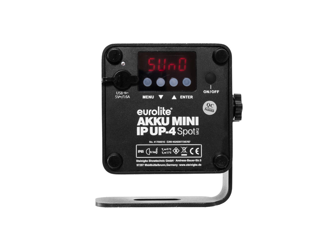EUROLITE AKKU Mini IP UP-4 QCL Projecteur MK2