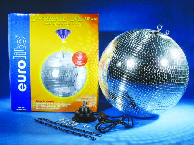 Eurolite Boule à Facettes avec Moteur MD-1515 (40 cm)