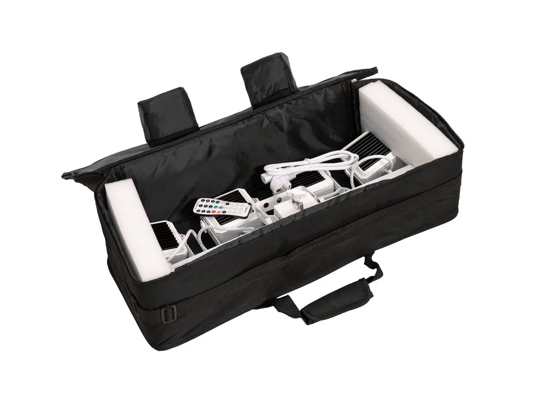 EU Set LED KLS-180 blanc + pieds d’enceinte BS-2 EU blancs