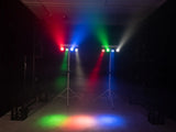 EU Set LED KLS-180 blanc + pieds d’enceinte BS-2 EU blancs