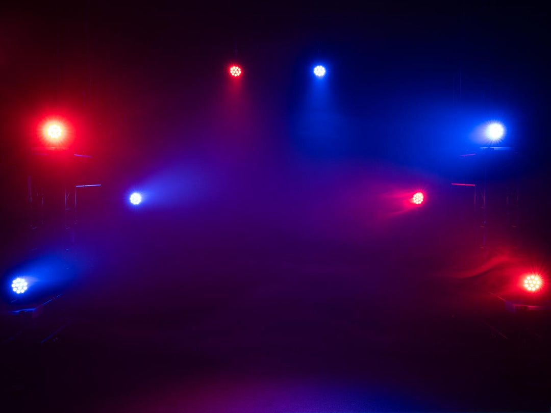 EUROLITE set 4x LED PARty Spot Silent RGB/WW avec Soft Bag