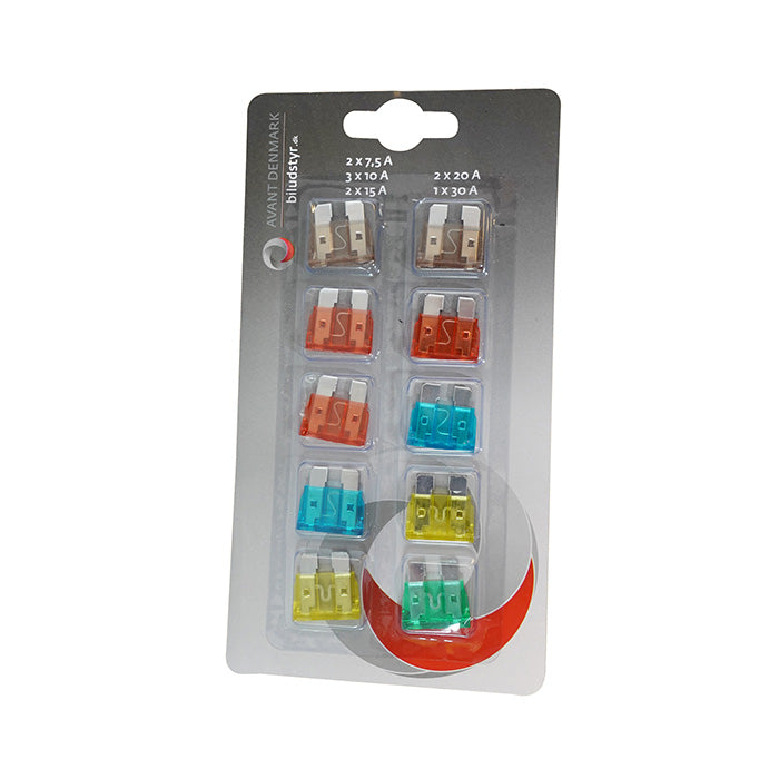 Assortiment de fusibles plats Avant, 10 pièces.