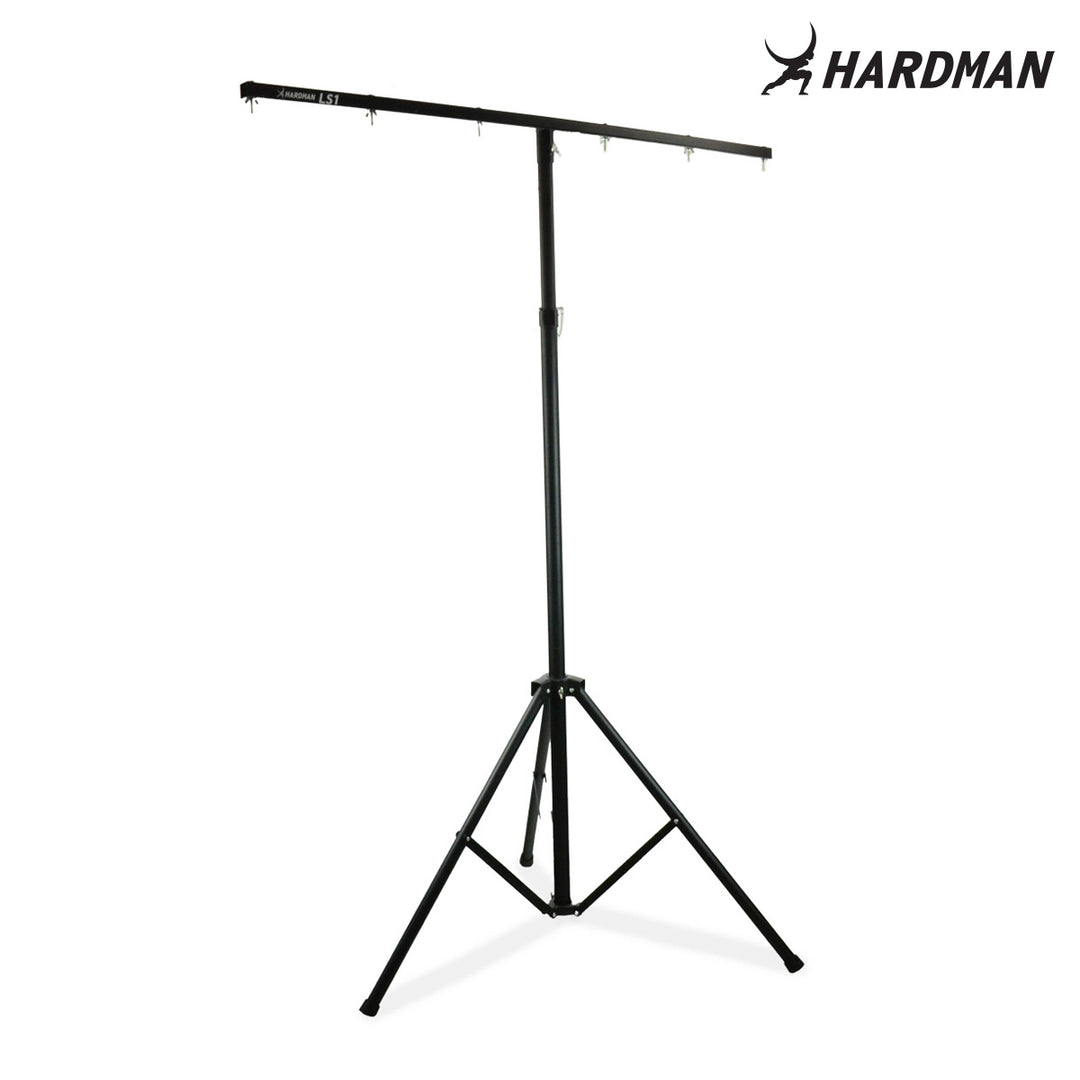 Hardman LS1, pied d’éclairage avec barre transversale, de 1,6 à 2,8 m, 45 kg