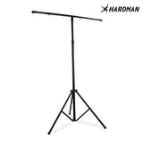 Hardman LS1, pied d’éclairage avec barre transversale, de 1,6 à 2,8 m, 45 kg