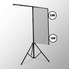 Hardman LS1, pied d’éclairage avec barre transversale, de 1,6 à 2,8 m, 45 kg