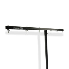 Hardman LS1, pied d’éclairage avec barre transversale, de 1,6 à 2,8 m, 45 kg