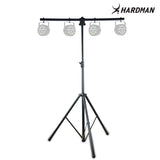 Hardman HLS2 pied d’éclairage avec T-bar, 2,5 m, 70 kg, noir