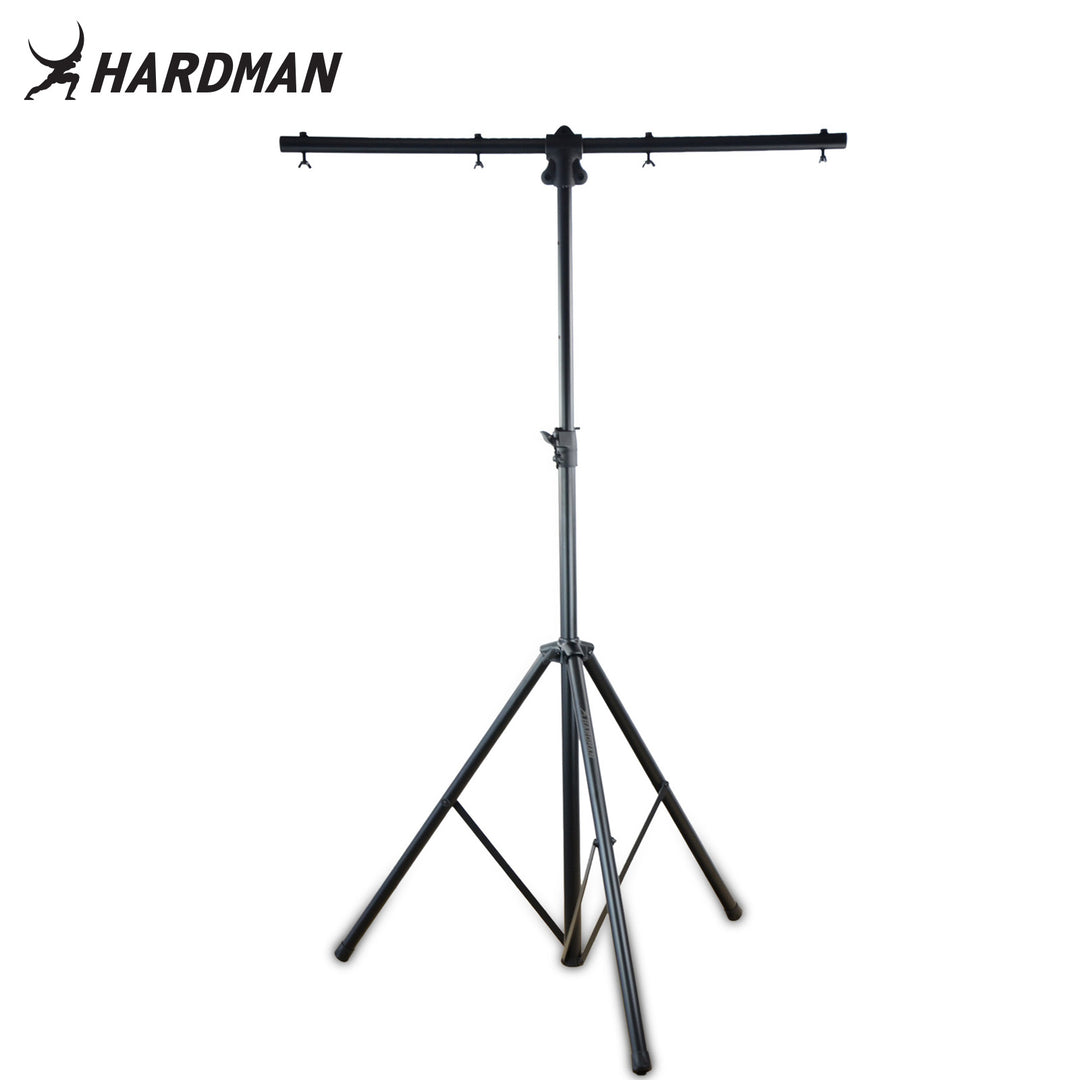 Hardman HLS2 pied d’éclairage avec T-bar, 2,5 m, 70 kg, noir