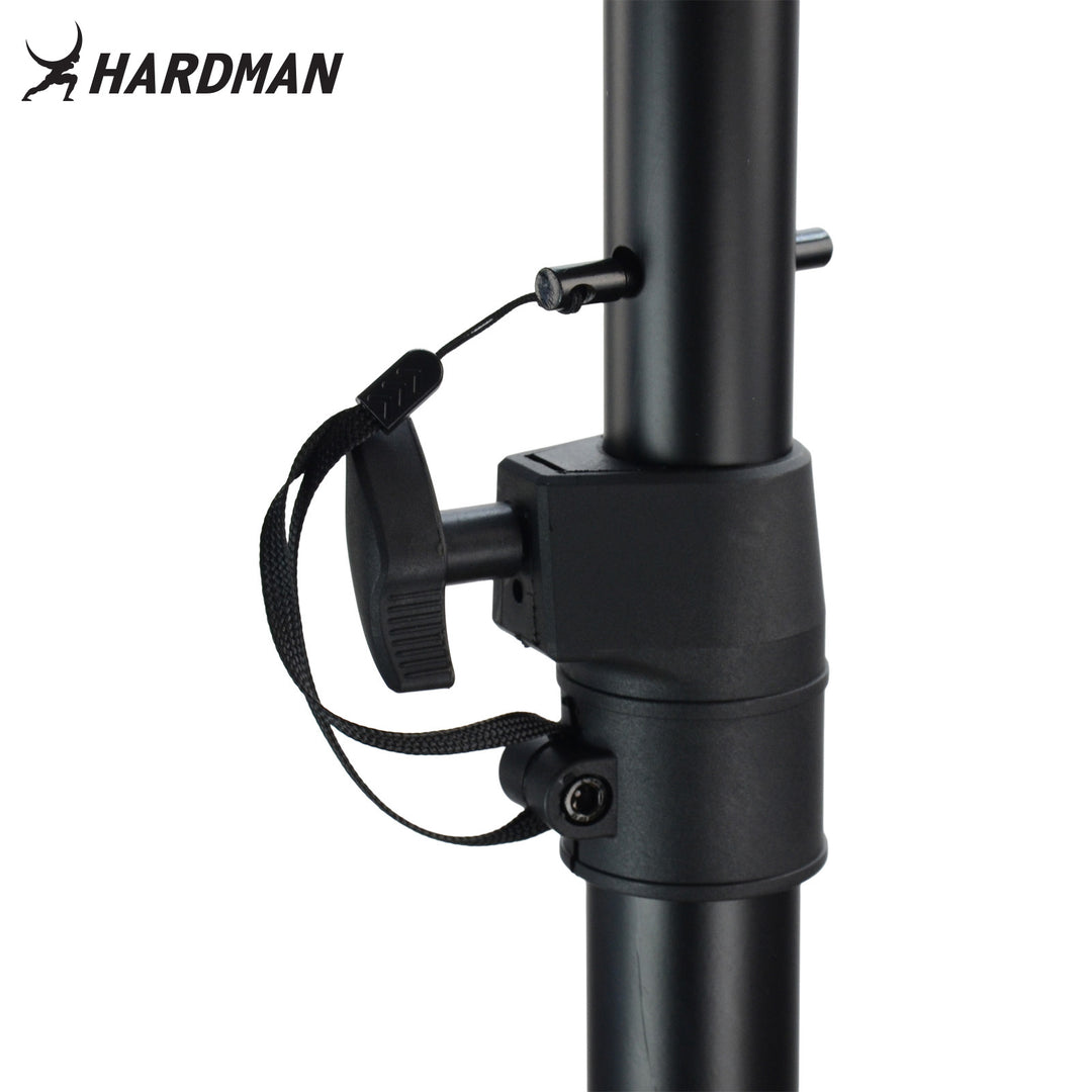 Hardman HLS2 pied d’éclairage avec T-bar, 2,5 m, 70 kg, noir
