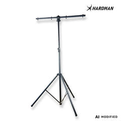 Pied d'éclairage Hardman HLS3 avec barre en T et goupille automatique, 2,5 m