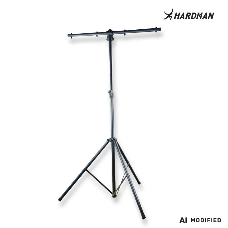 Pied d'éclairage Hardman HLS3 avec barre en T et goupille automatique, 2,5 m