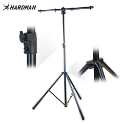 Pied d'éclairage Hardman HLS3 avec barre en T et goupille automatique, 2,5 m